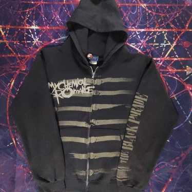 Rock Band My Chemical Romance Mcr Dead Zipper Hoodie Black