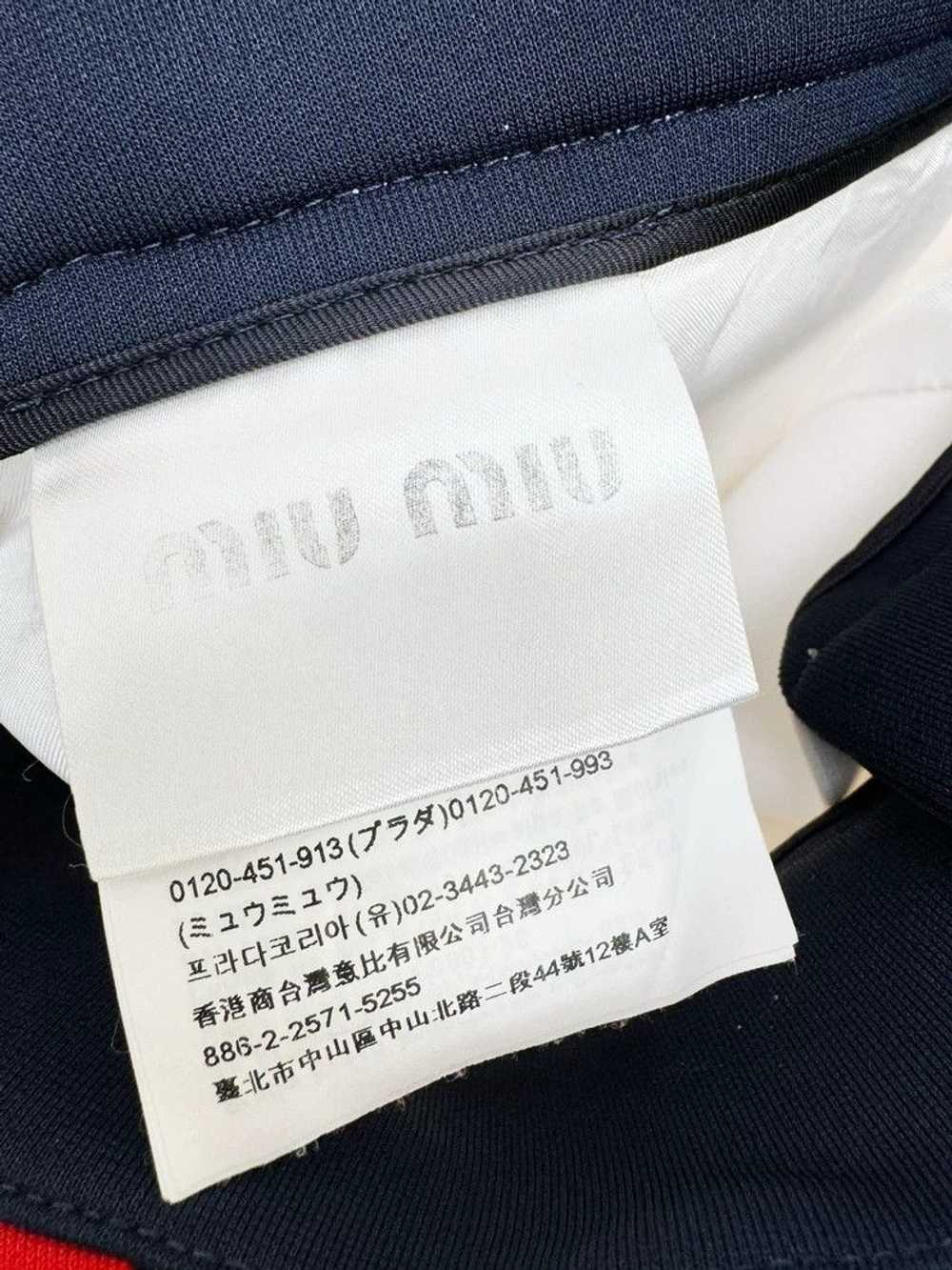 Prada Miu Miu Classic A-Line Color Block Skirt - image 4