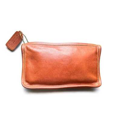 バッグ Vintage Coach Chunky Case makeup Pouch Vintage Coach New York Chunky Case Leather Makeup Kit Pouch