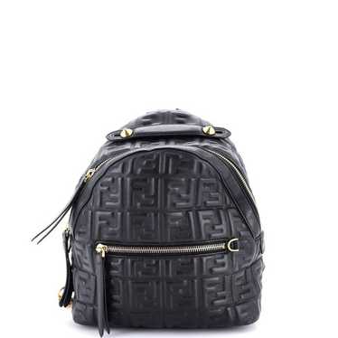 FENDI⭐ウールレザーミニバック FENDI(フェンディ) / 2WAYハンドバッグ/レザー/BLU/ミニ