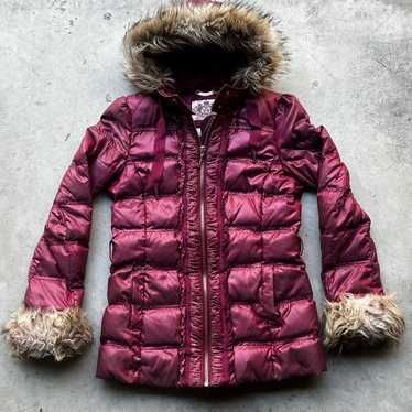 JUICY COUTURE ラビットファージャケット ダークコア オピウム