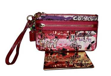 バッグ COACH Poppy Graffiti Accessory pouch COACH Poppy Graffiti Accessory pouch I44 | eBay