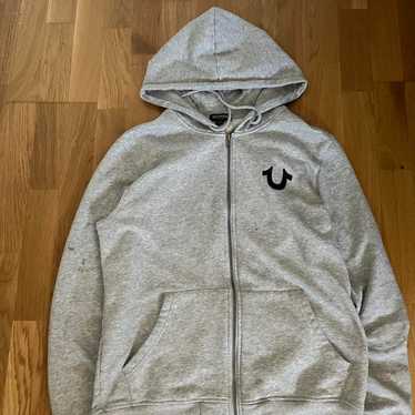 【希少】TRUE RELIGION CLASSIC HOODIE M グレー Vintage true religion hoodie - Gem