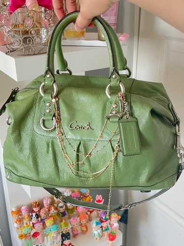 Vintage Coach Green Compartment Shoulder Bag - Gem