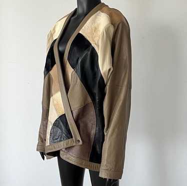 Patchwork leather jacket vintage - Gem