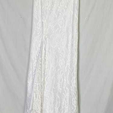 Women's Skirt - White - M – Vintage Lace Maxi Ski… - image 1