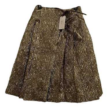 【Simone Rocha】 SILK Floral Pleated Skirt Simone Rocha Asymmetric Pleated Floral-Print Silk-Satin Midi