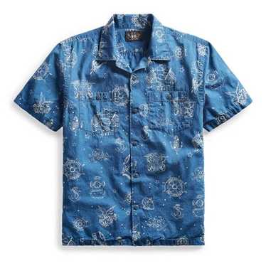 【人気】RRLダブルアールエルcamp shirt cotton サンダーバード 人気】RRLダブルアールエルcamp shirt cotton サンダーバード
