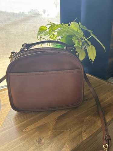 Vintage Coach Lunch Box Bag Zip 9991 British TAN Leather