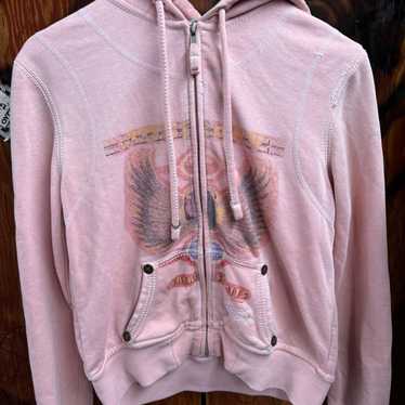 スーパーY2K vibes古着TRUE RELIGION レーシングジャケット Vintage True Religion Zip Hoodie Japanese Brand Y2K Size M