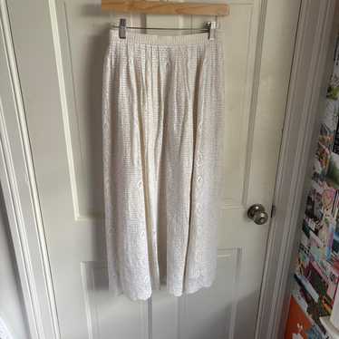 Chloé Women's Skirt - White/Cream - XS – Vintage … - image 1