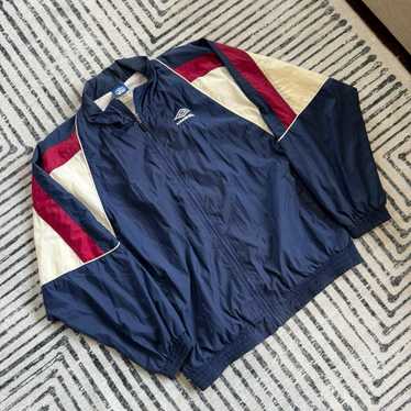 Vintage 90s UMBRO Jacket Full Zip Size: XL/ Antique Umbro