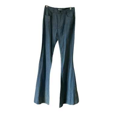 パンツ Miu Miu 00s Black Boot Cut Flare Pants VINTAGE 2000s Y2K Black LOW RISE Sequin Floral Abstract Cut