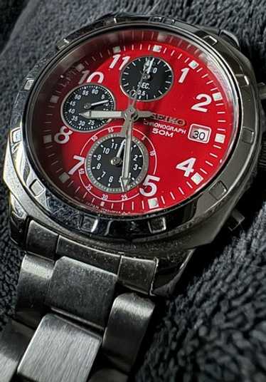 美品　セイコー SEIKO クロノグラフ　 7T92-0CA0 レッド 腕時計 楽天市場】【ウォッチ】SEIKO セイコー ルキア クロノグラフ