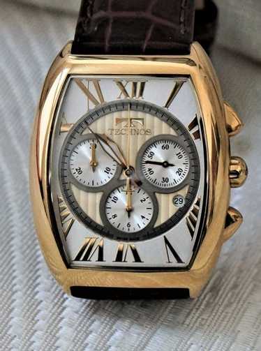時計 TECHNOS T2217 QUARTZ CHRONOGRAPH STYLE Technos Men's Chronograph Quartz Watch 47mm Used Works