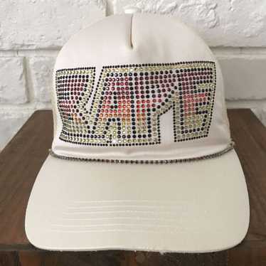 BAPE KISS LOGO Swarovski trucker hat cap navy ape NIGO A