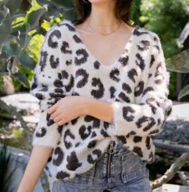 Needles leopard mohair sweater - Gem