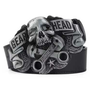 Skull head belt buckle - Gem