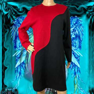 ワンピース VINTAGE Courreges 70s Two-tone Dress Courrèges 1970s Vintage Numbered Black Ribbed Sleeveless A