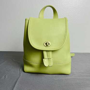 美品 USA製✨COACH オールドコーチ 9960 リュック ライトグリーン 美品 USA製✨COACH オールドコーチ 9960 リュック ライトグリーン