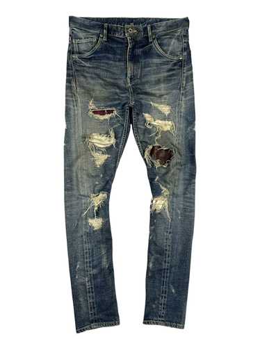 パンツ BACKLASH CRASH DENIM Isamu Katayama Backlash distressed jeans | Barhaine Archive