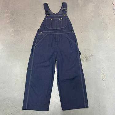 80's sears ROEBUCKS OVERALLオーバーオール古着 Vintage Sears and Roebuck 1980's Bib Overalls, Dark Blue