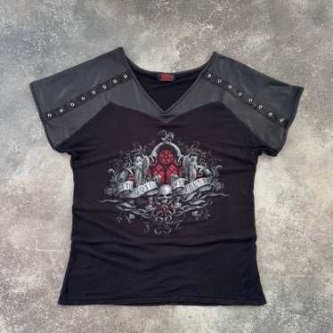 00sヴィンテージHYSTERIC GLAMOURリバーシブルT WILDSIDE × HYSTERIC GLAMOUR T-Shirt(S NAVY): HYSTERIC