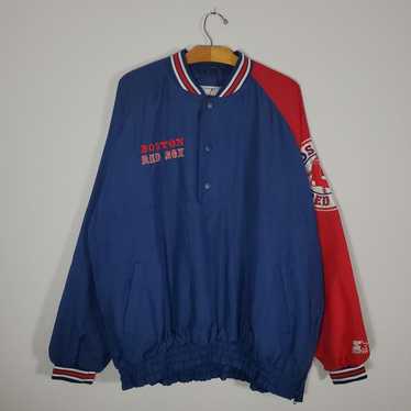 90s STARTER/RED SOX スタジャン　made in USA HOMAGE X Starter Red Sox Heavyweight Satin Jacket