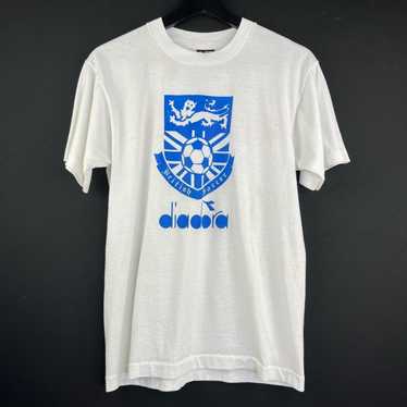 90s Diadora バッジョ Tシャツ L デッドストック 激レア Vintage diadora t-shirt - - Gem