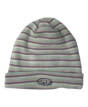 Supreme Brushed Stripe Beanie (FW24) - $44