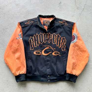 古着 バイク ジャケット orange county choppers Vintage Orange County Choppers Leather Jacket - Etsy
