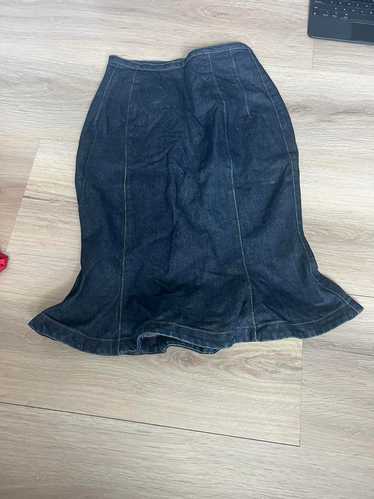 スカート Vivienne Westwood Denim Midi Skirt Vivienne Westwood Anglomania Denim Aysymmetrical Midi Skirt