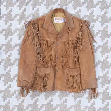 〈 SCHOTT 〉western fringe suede jacket $_57.JPG?set_id=8800005007