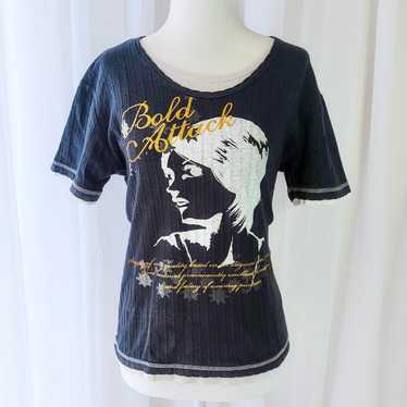 y2k❤️ 00s HYSTERIC GLAMOUR ヒスガール 全面ロゴ tee y2k 90s HYSTERIC GLAMOUR ヒスガール ロゴ Tシャツ 猫 - メルカリ