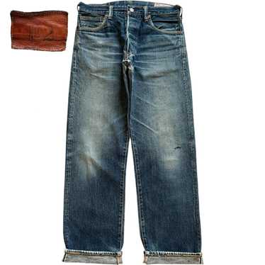 EVISU Yamane Denim Jeans Pants Cotton Indigo Blue Lot.1926