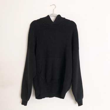 y061208 alo パーカー　コーデュロイ　ブラック　M Conquer Reform Long Sleeve With Hood - Black | Alo Yoga