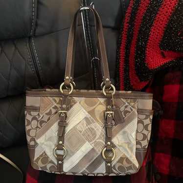 Coach patchwork tote euc - Gem