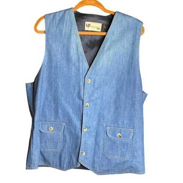 Levi's Men's Vest - Blue - L – VINTAGE 70s Denim … - image 1