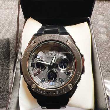 G-SHOCK 5444☆JA G-Shock 5444/5524 JA Black Silver Radio Solar Watch Used