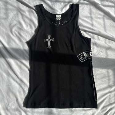 トップス Chrome Hearts Tank Top Horseshoe CH Plus Chrome Hearts F**kyou Horseshoe Logo Tank Top - SRM