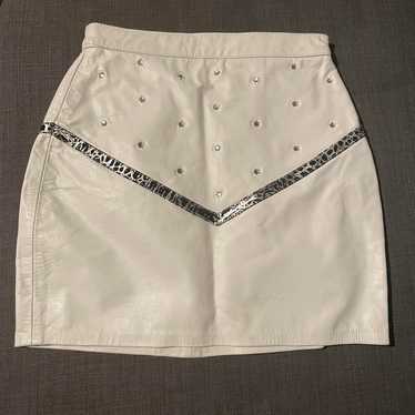 Vintage Women's Party Skirt - White/Cream - 8 – W… - image 1