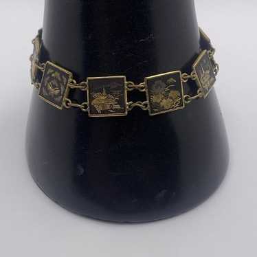 Damascene bracelet 24k gold - Gem