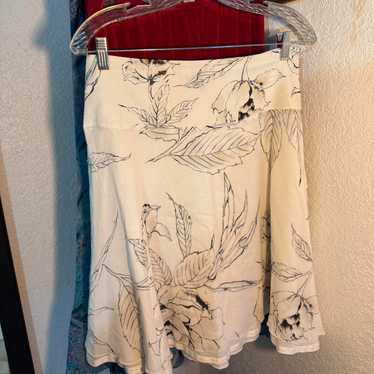 Women's Skirt - White/Cream - 29" – Cream and bla… - image 1