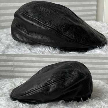 【希少】wilsons leather 帽子　キャスケット　黒 elehelm-hatstore_se788-011