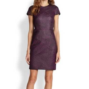 Tibi Textured Jaquard Python Pattern Purple Seame… - image 1