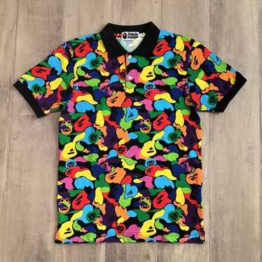 APE BAPE BABY MILO MULTI CAMO ポロシャツ　tシャツ A BATHING APE - APE BAPE BABY MILO MULTI CAMO ポロシャツ t