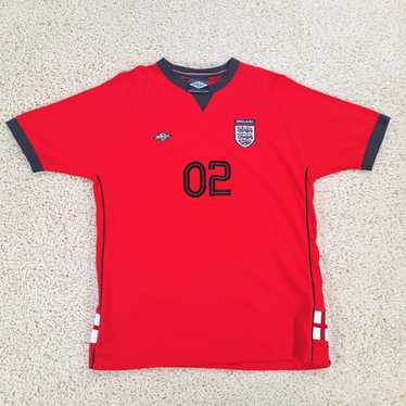 2000-01 England Umbro Polo Shirt - 6/10 - (XL)