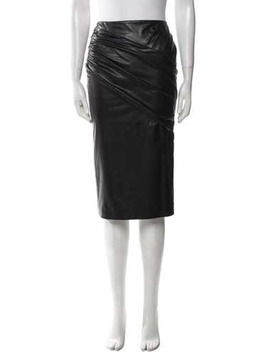 スカート MSGM Woman Skirt Black 3841MDD33X257156 06 black-pleated-midi-skirt.jpg