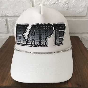 BAPE KISS LOGO Swarovski trucker hat cap navy ape NIGO A