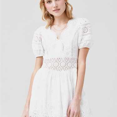 Elegant White Eyelet Dress - image 1